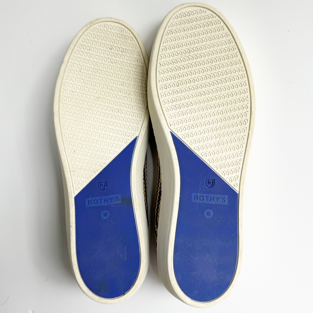 Rothy's The Original Slip On Sneaker in Toffee Stripe Hemp | 10 - Picture 6 of 12